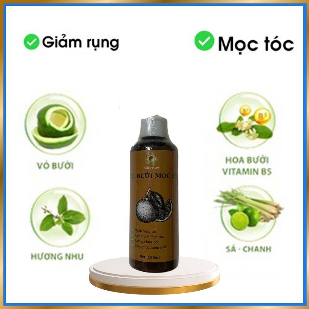 ✅[CHÍNH HÃNG] Xịt Bưởi Mọc Tóc Giúp Ngăn Rụng Tóc, Kích Thích Mọc Tóc, Dưỡng Tóc Mềm Mại