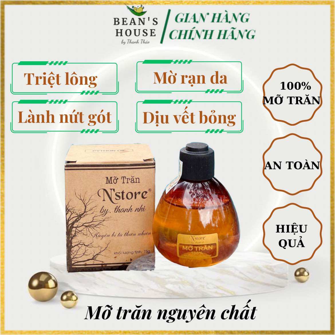 Mỡ trăn nguyên chất N’store chính hãng