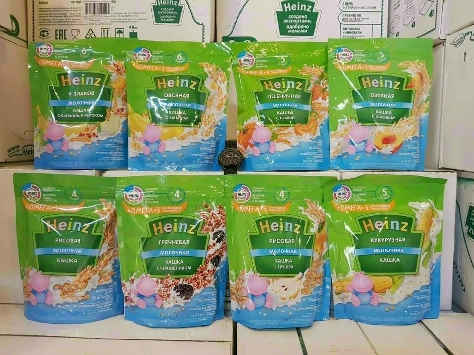 Bột ăn dặm Heniz Nga cho bé từ 4 tháng trở lên