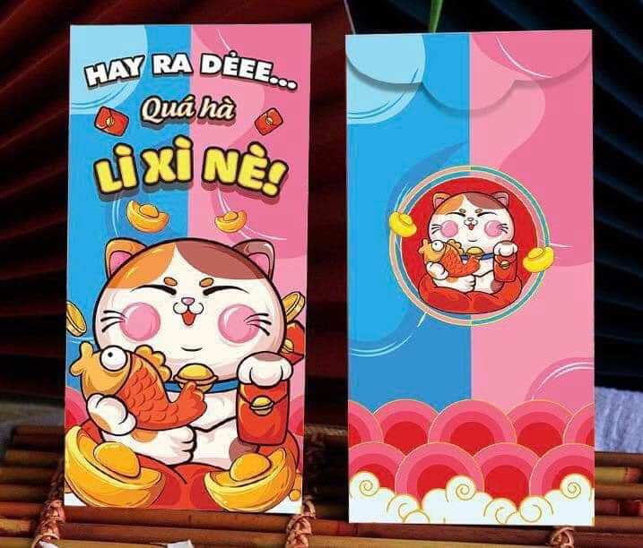 sét 10 Bì Lì xì đủ mẫu mã năm 2023