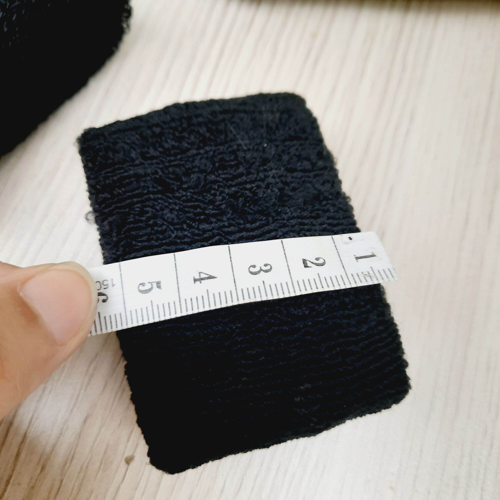 Túi 3 Len cột tóc màu đen (4-4.5cm)