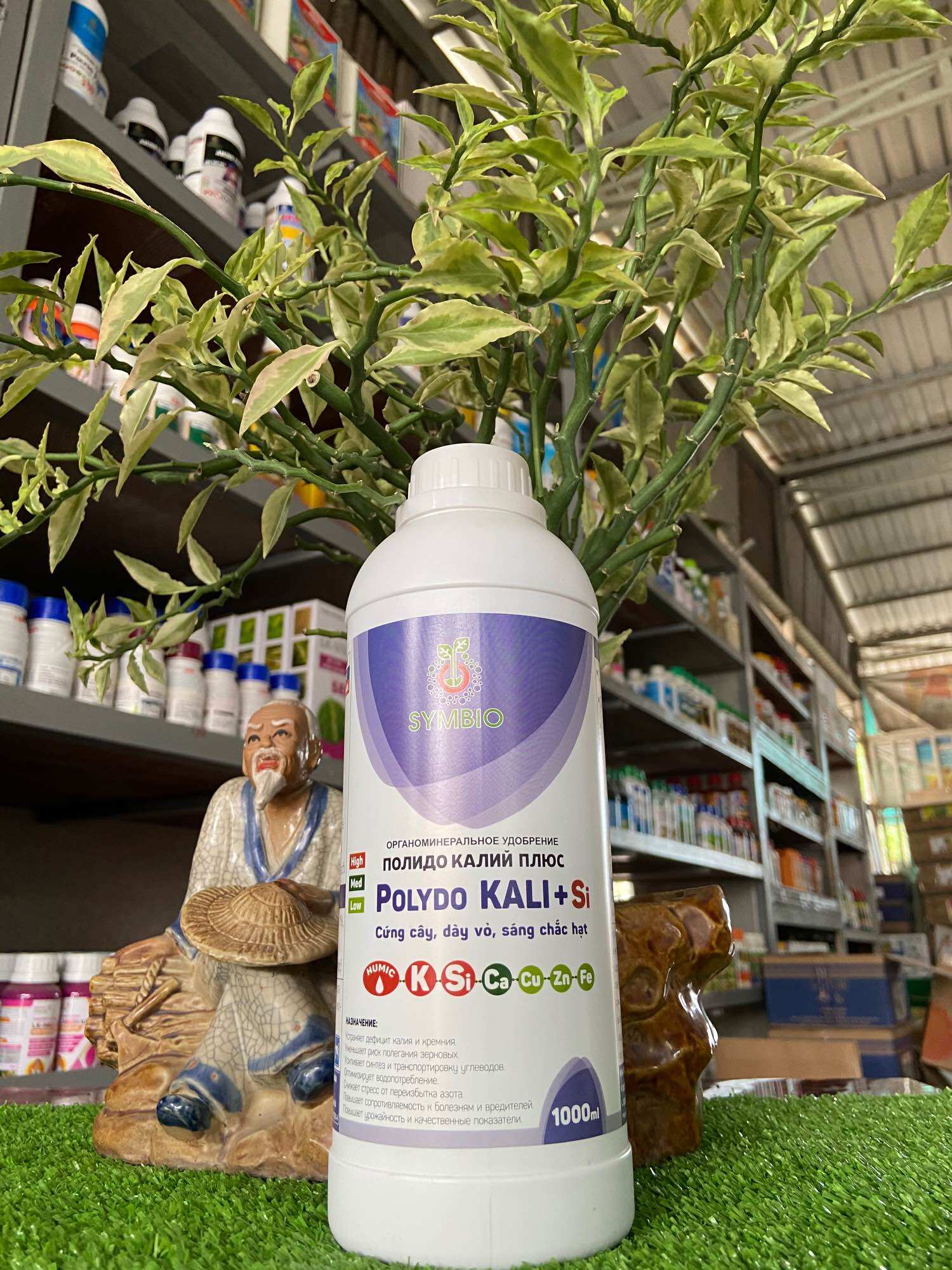 Phân bón sinh học polydo kali + si + canxi của symbio