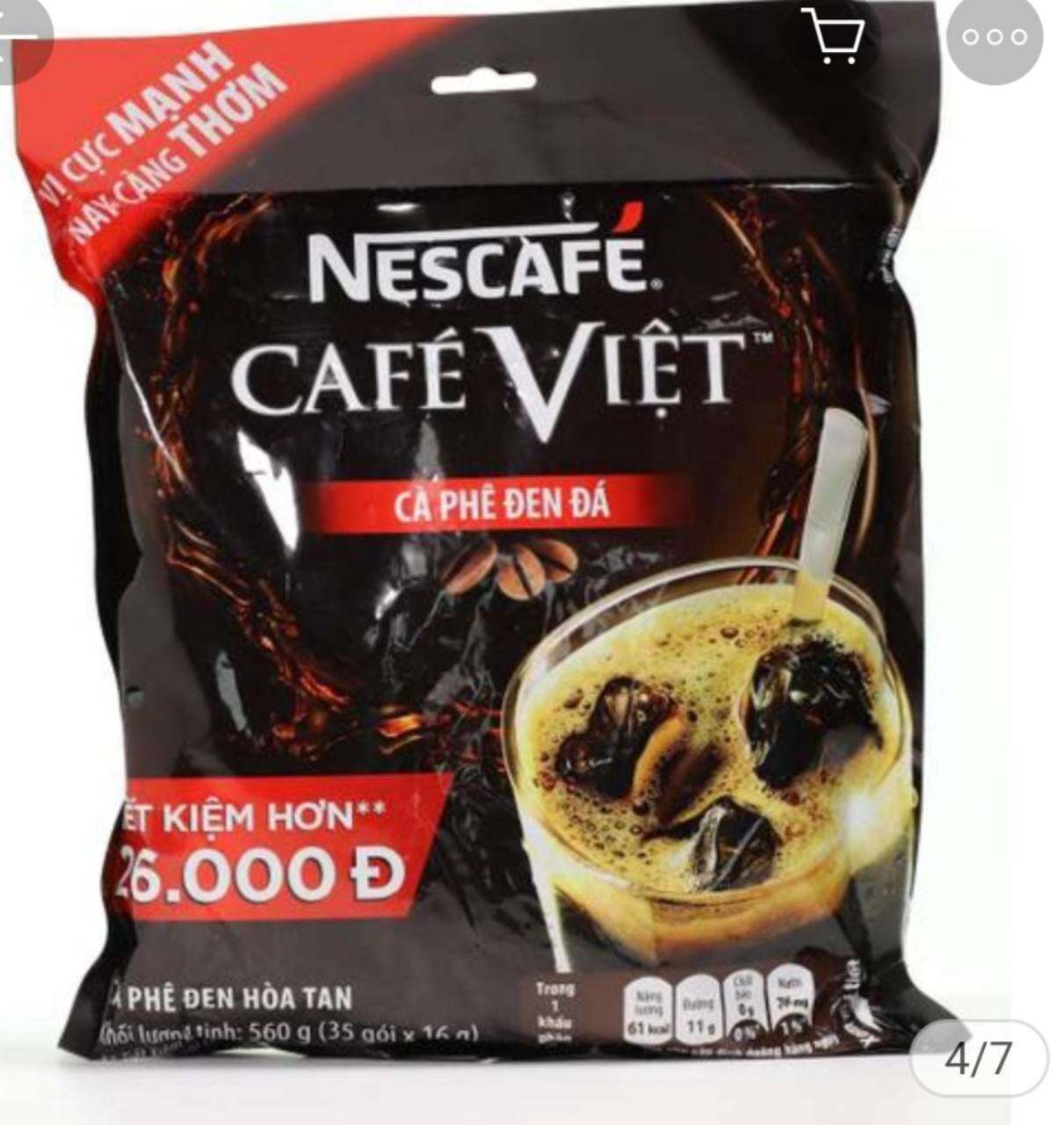 Cà phê đen đá NesCafé Café Việt bich 560g 35gói