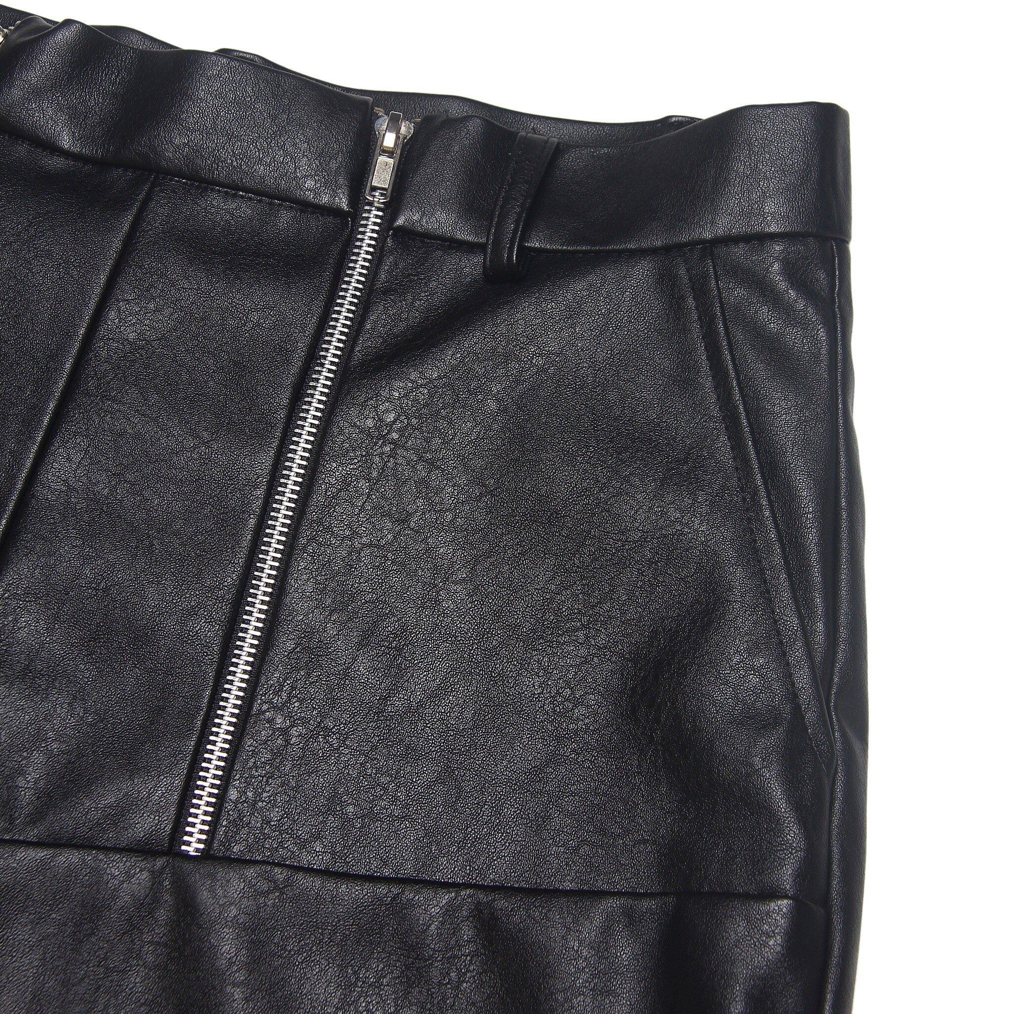 QUẦN SHORTS DA LIDER 2-SHOT LEATHER SHORTS - Black