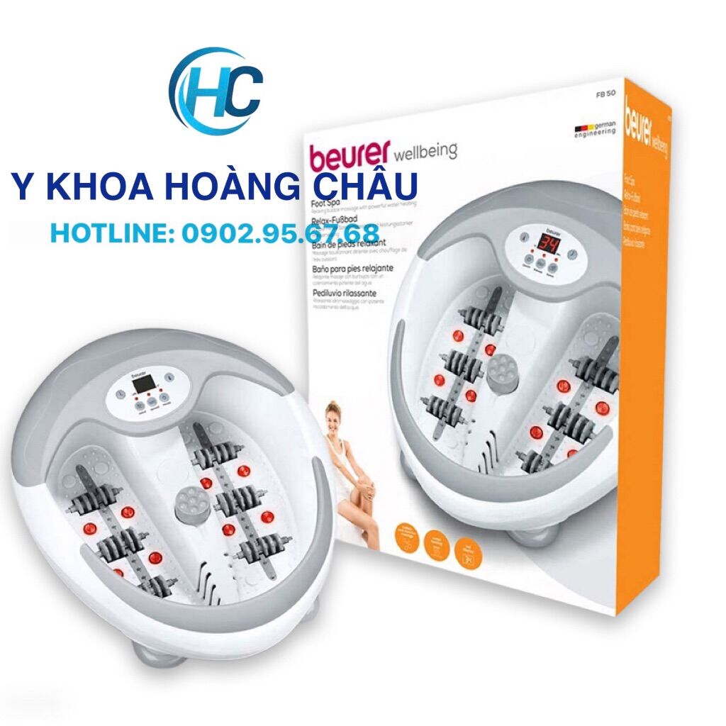Bồn ngâm chân hồng ngoại, làm nóng nước, massage đa năng Beurer FB50