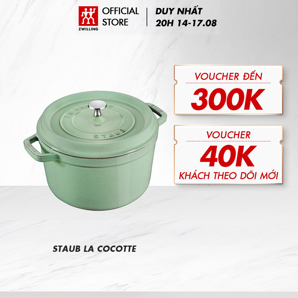 Nồi gang đúc tráng men tròn sâu lòng staub 24cm/4.75l