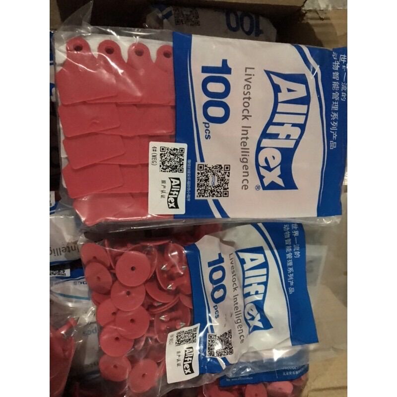 Túi 100 thẻ tai Allflex đeo cho gia súc