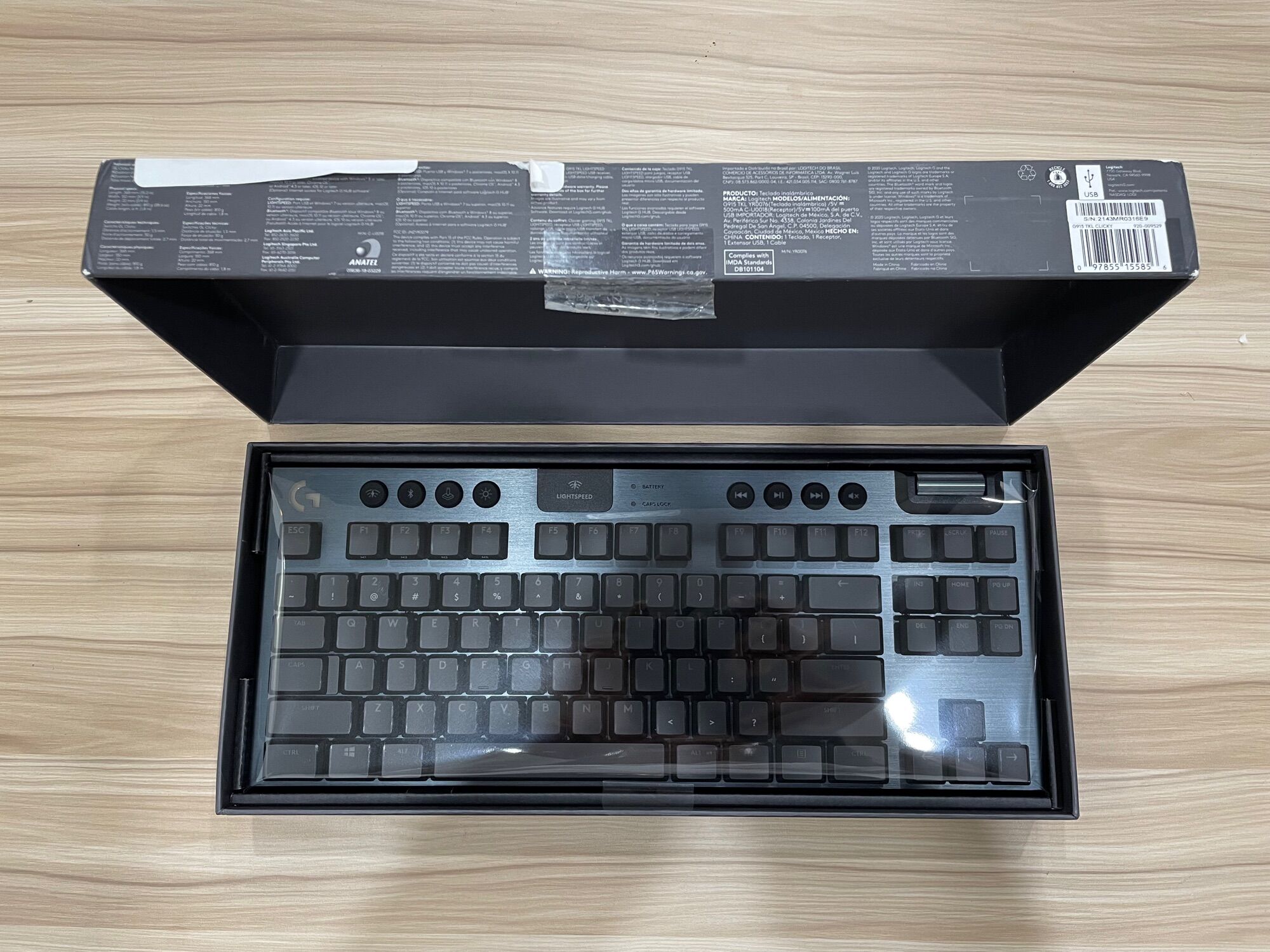 Logitech G915 TKL Gaming Keyboard (New/Openbox) - Bảo hành 12 tháng