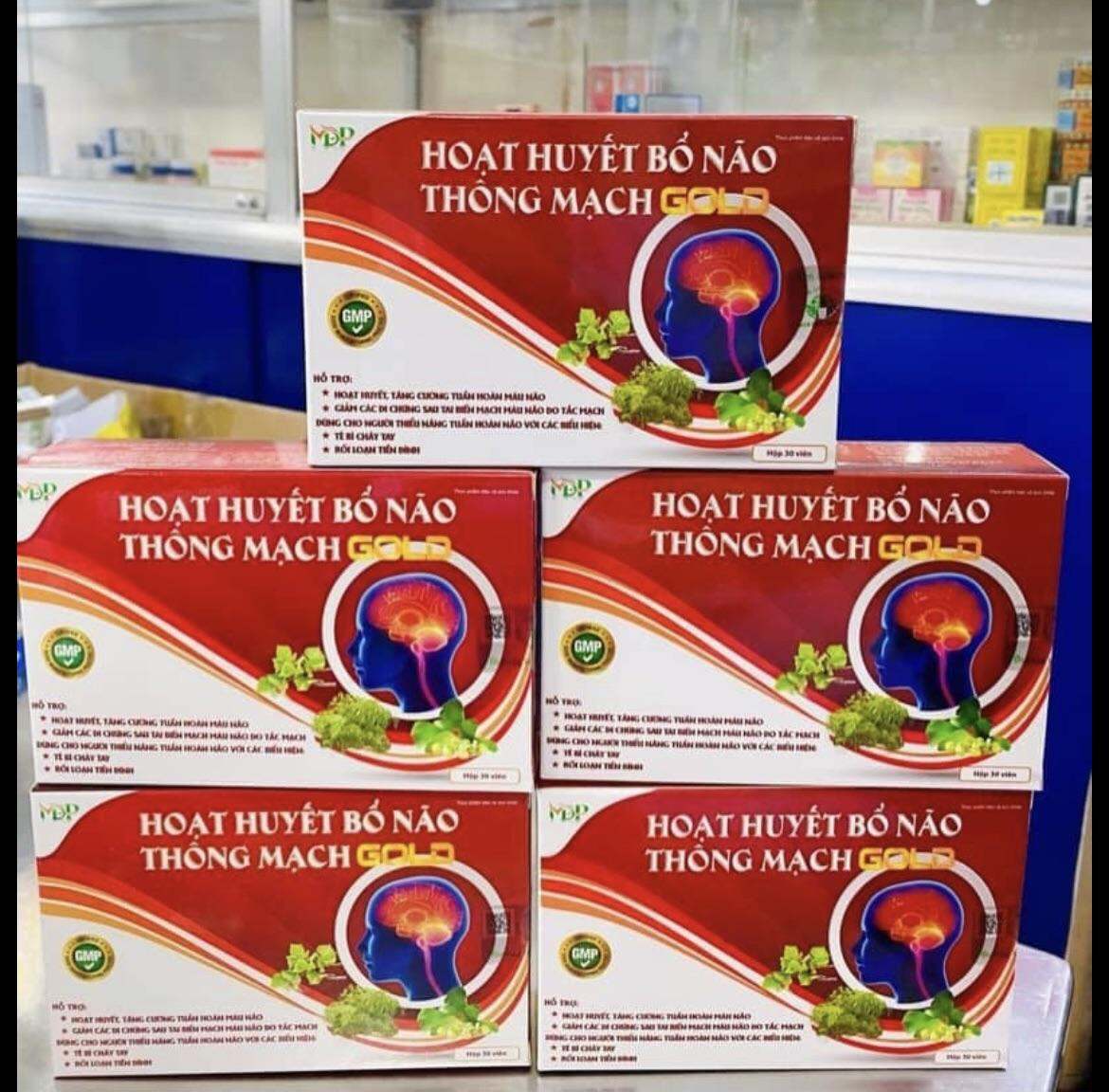 Hoạt Huyết Bổ Não Thông Mạch Gold ( Hộp 30viên)