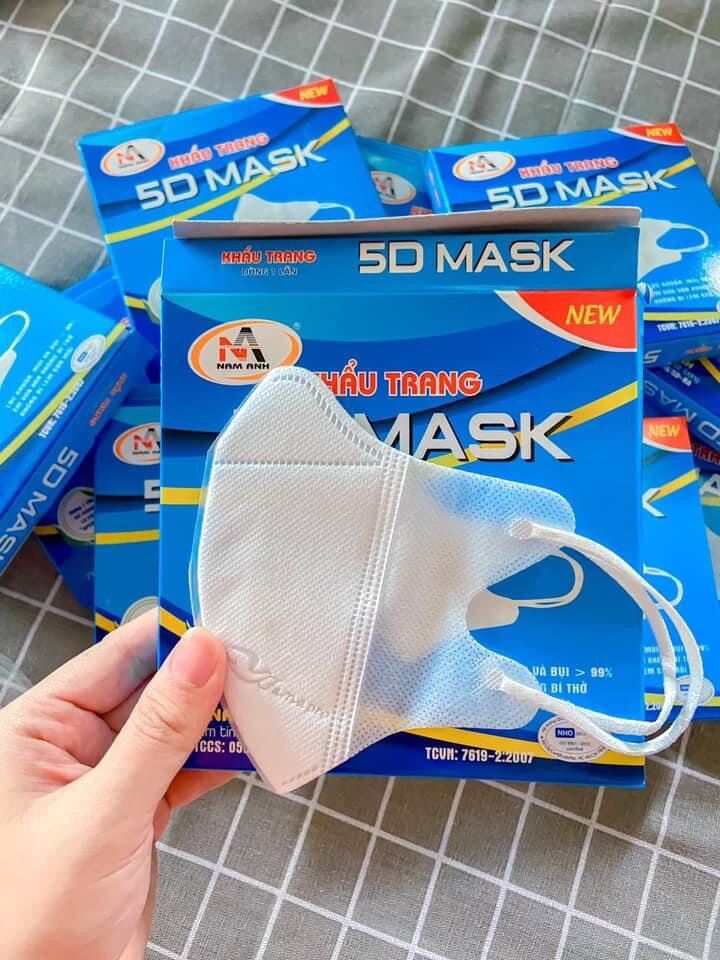 Giá bán (10 cái) Khẩu Trang 5D Mask Nam Anh Famapro Quai Thun