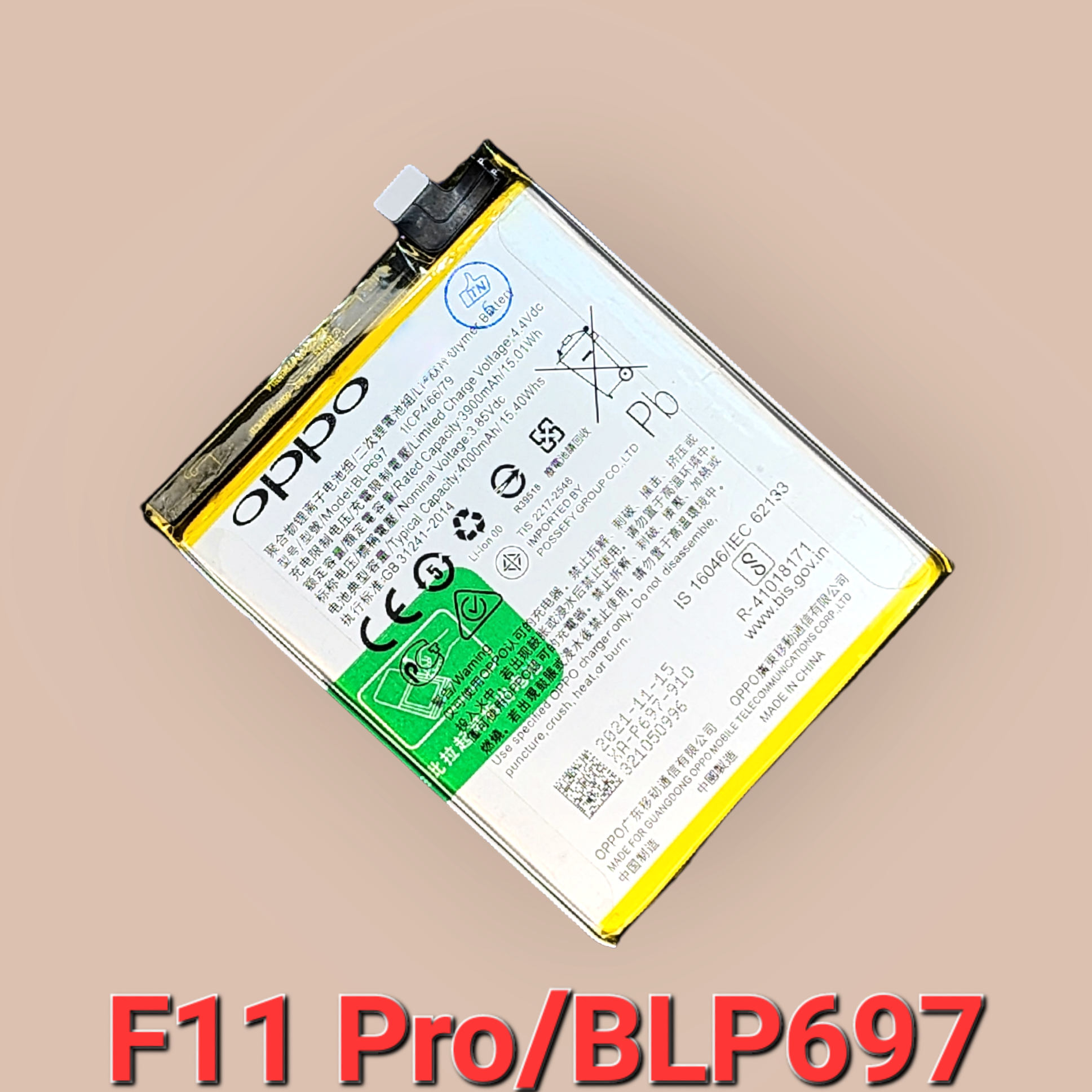 Pin oppo f11 pro/blp697 zin hãng