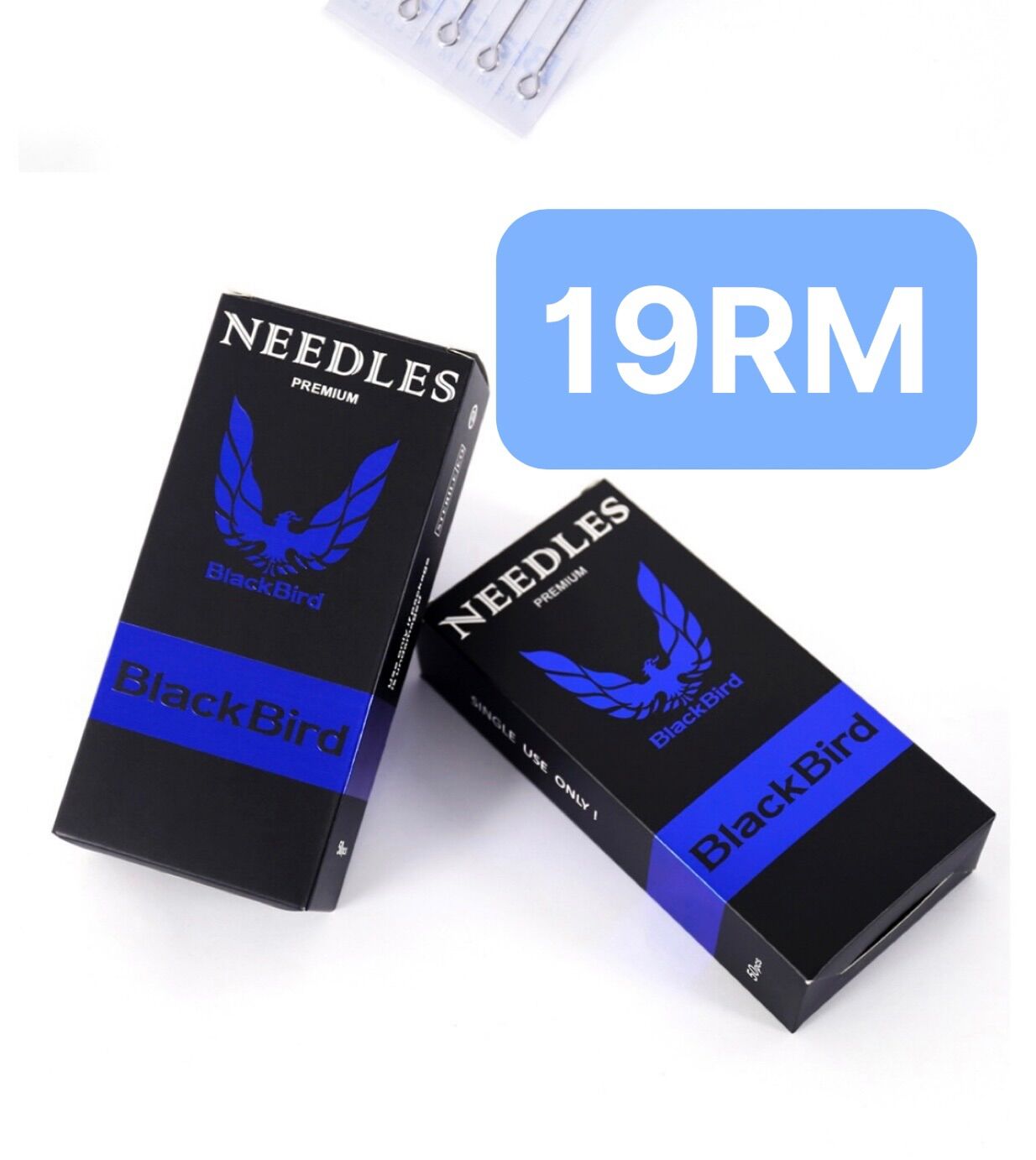 50 kim xăm 19RM đánh bóng Black Brid kim ko kèm ngòi