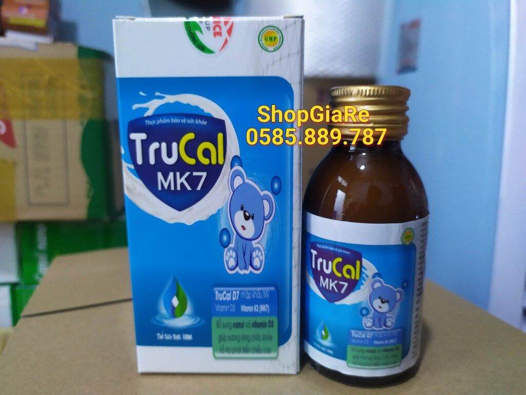 Trucal Mk7 bổ sung Vitamin D3 giúp hấp thụ canxi hiệu quả, giúp xương và răng chắc khỏe nhập khẩu