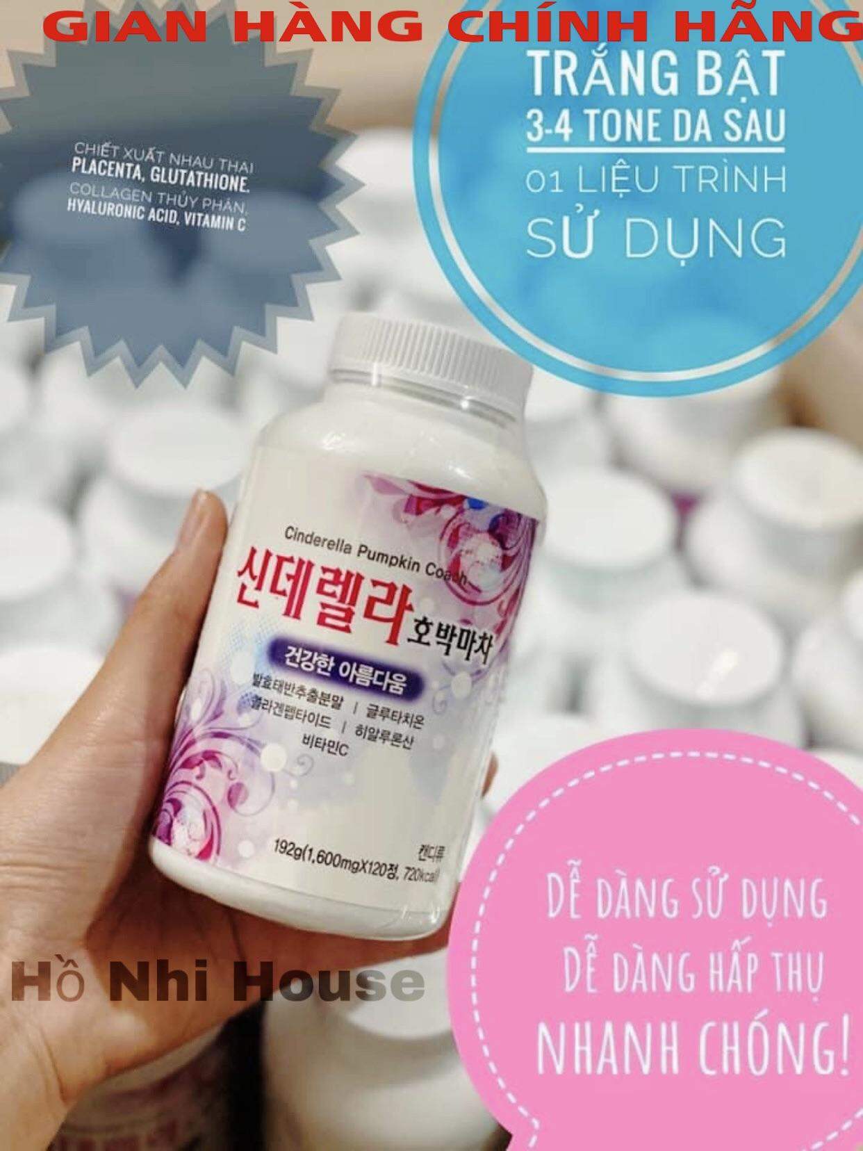 Kẹo ngậm trắng da Hàn Quốc CINDERELLA PUMPKIN COACH.