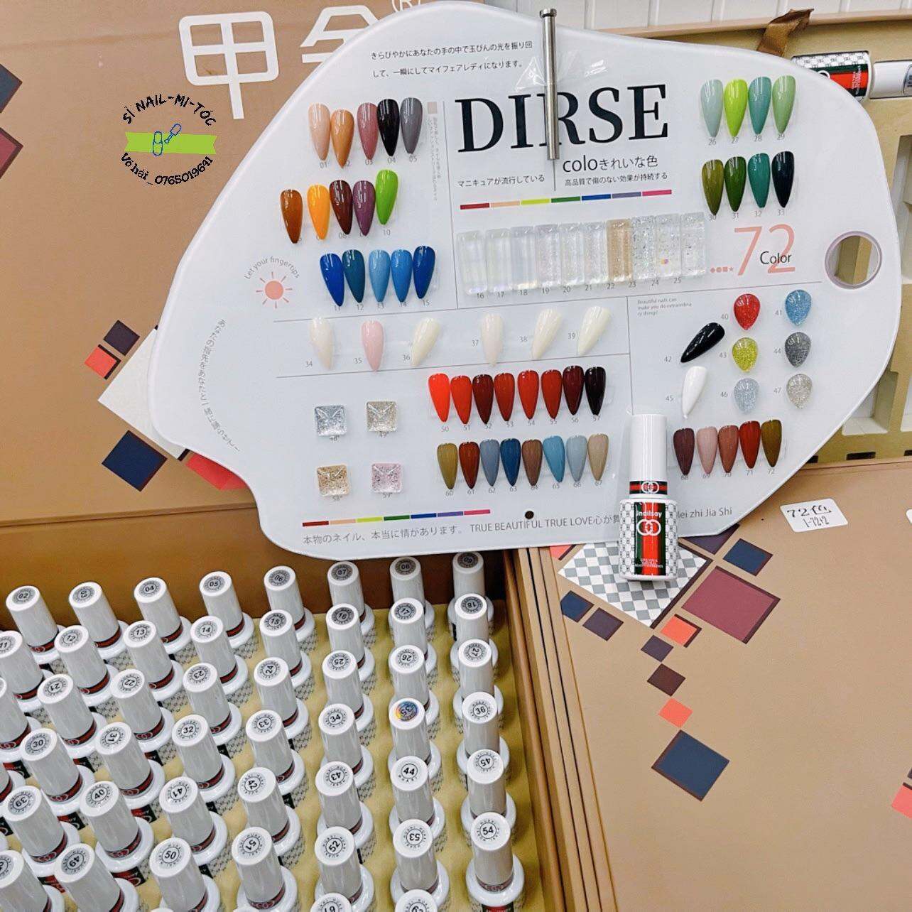 Set sơn gel Dirse 72 màu