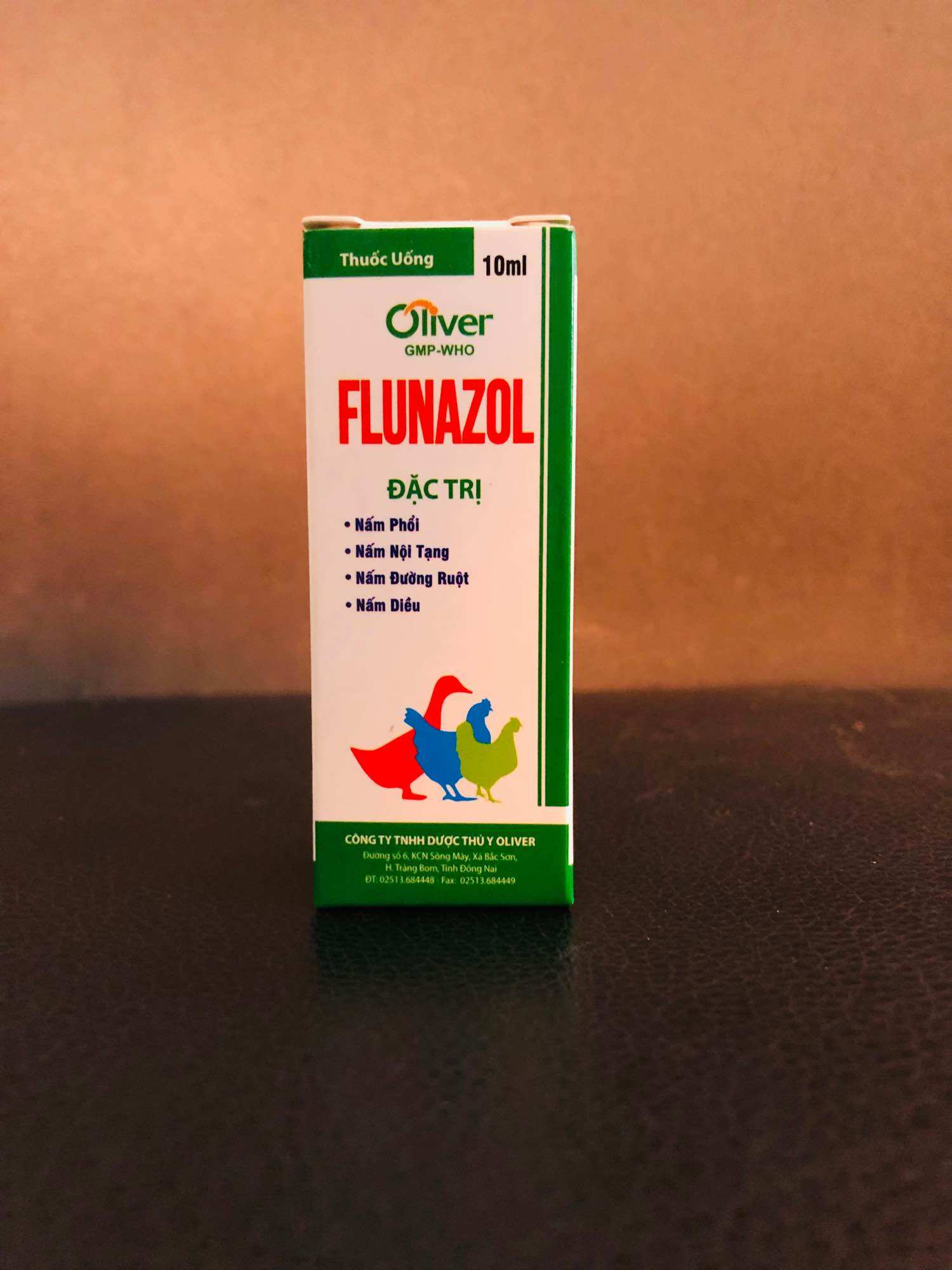 Giúp hết nấm cho gà Flunazol 10ml oliver.