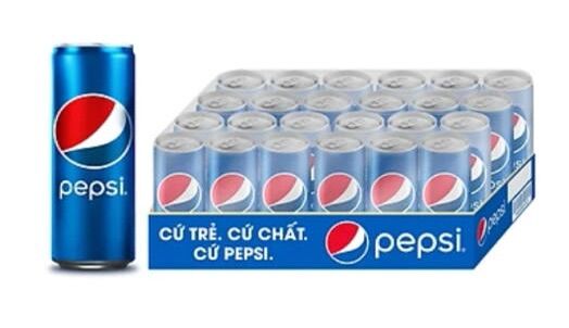 THÙNG 24 LON NƯỚC NGỌT PEPSI x 320ml