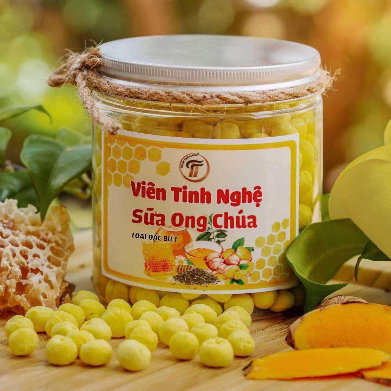 Tinh bột nghệ sữa ong chúa Thuận Thiên,330gr