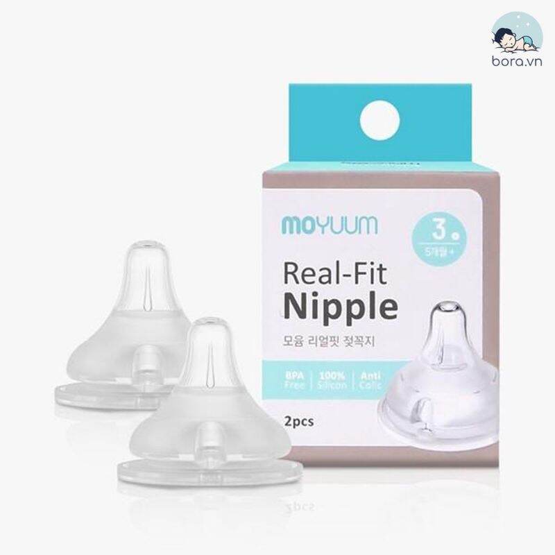 [lẻ 1 cái] Núm ti moyuum số 3 chính hãng