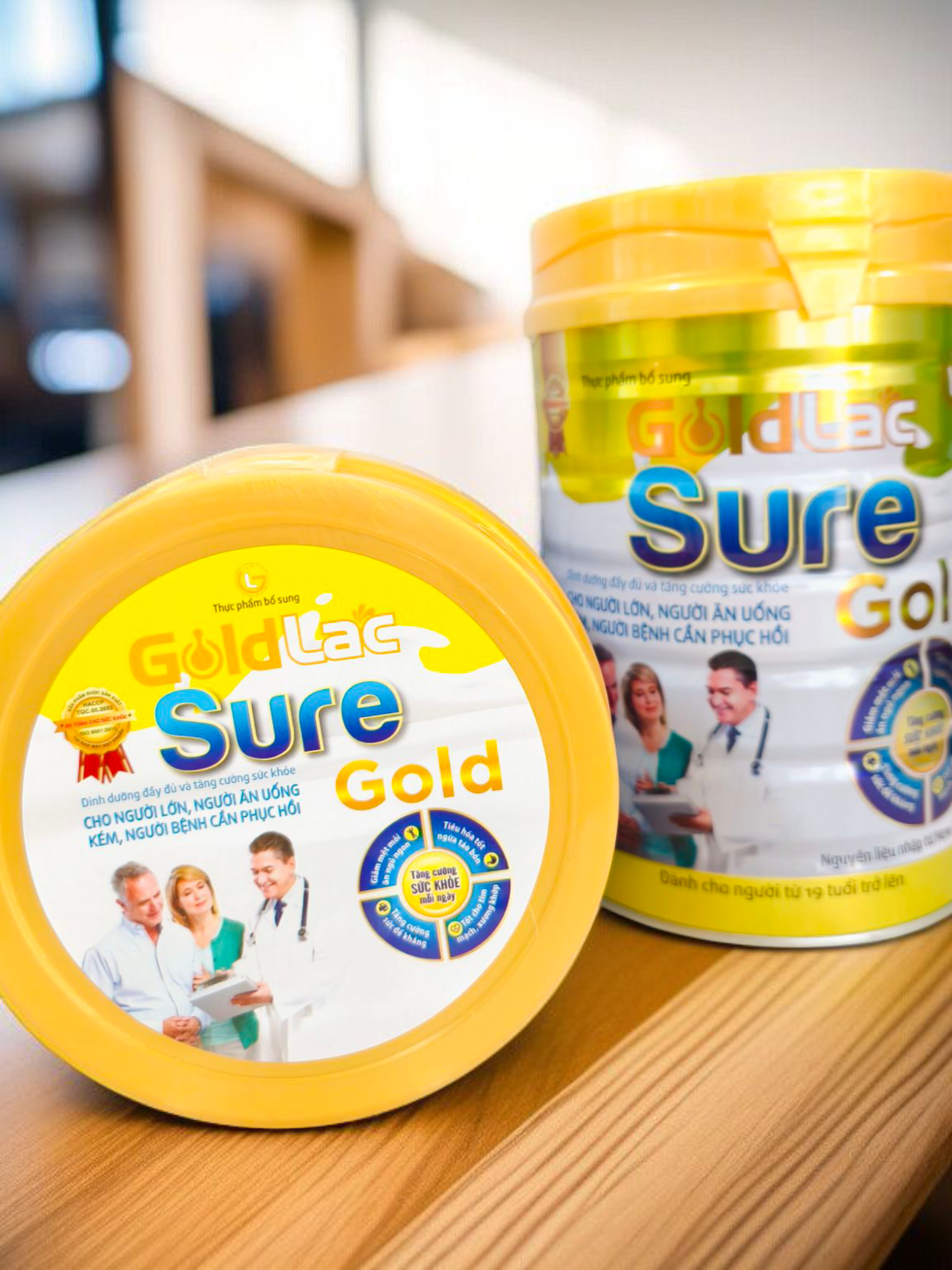 Sữa Bột Dinh Dưỡng Phục Hồi Sức Khoẻ GOLDLAC SURE GOLD Lon 900G