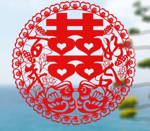 miếng dán cửa phòng tân hôn