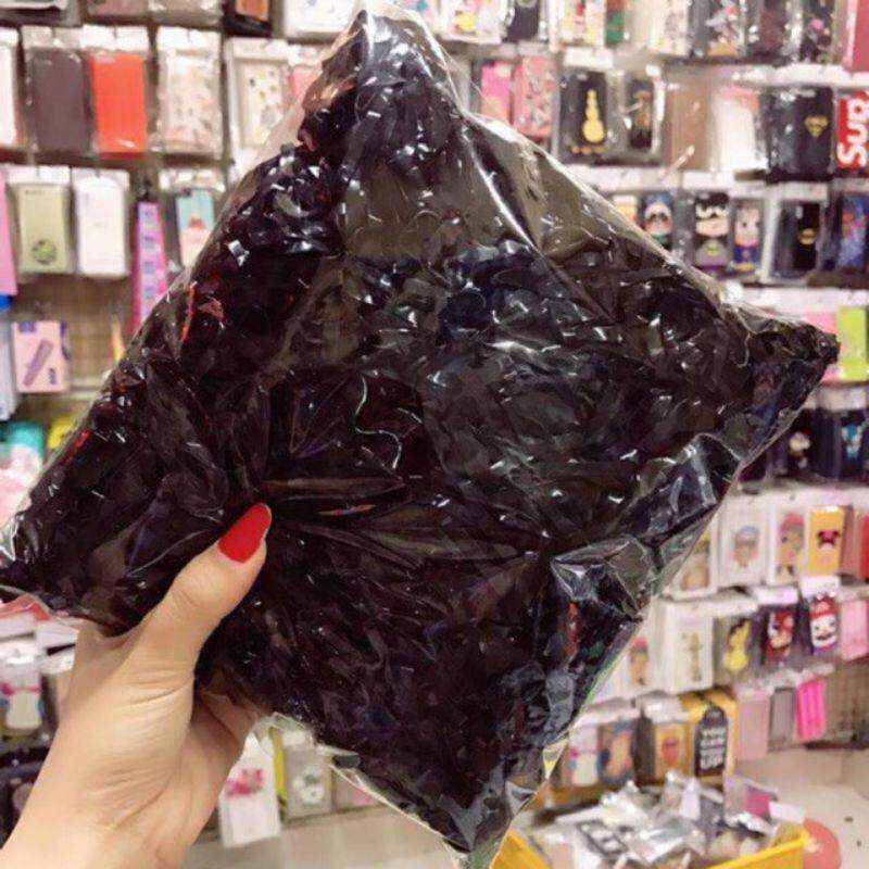 Nửa ký thun cột tóc đen loại to siêu dai