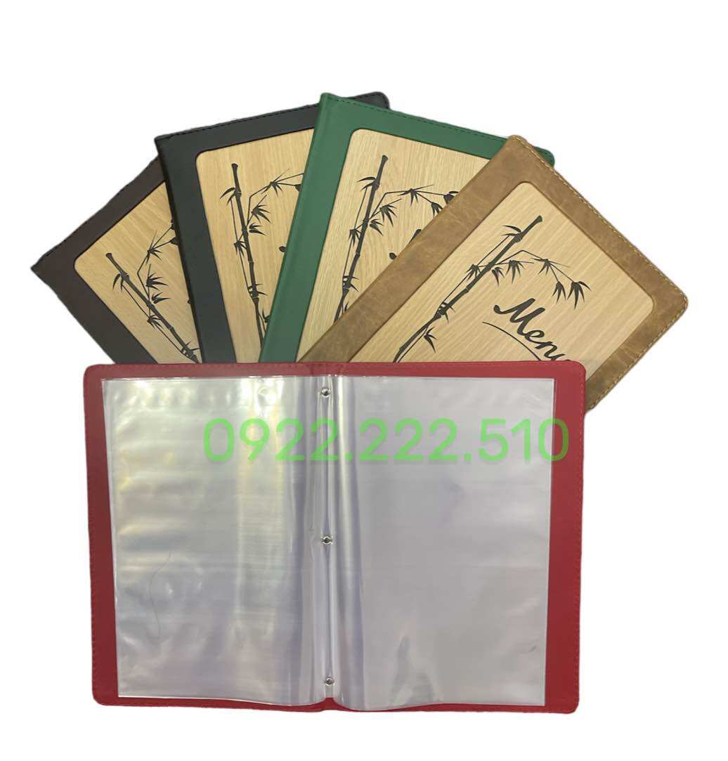 BÌA MENU GỖ 2030 CAO CẤP ( 20x30 cm )