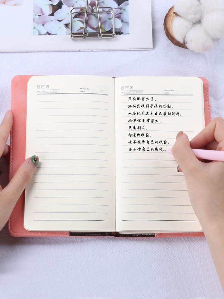 Password-Protected Noteboy Diary with Lock Simple A6 Portable Notebook Fine Art College Student Retro Thickened Password Lock Notepad Portable Creative Trending Journal Book Multifunctional