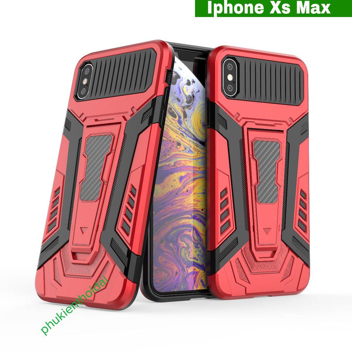 Ốp lưng Iphone X / Xs chống sốc Iron Man Pro siêu bền chất đẹp