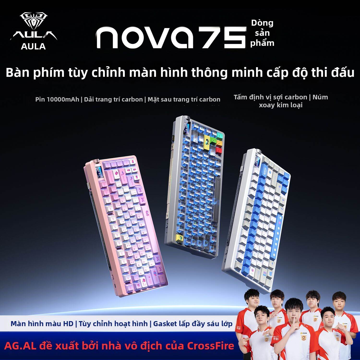 AULA | Bàn Phím Cơ  Không Dây chuyên dụng cho văn phòng và chơi game