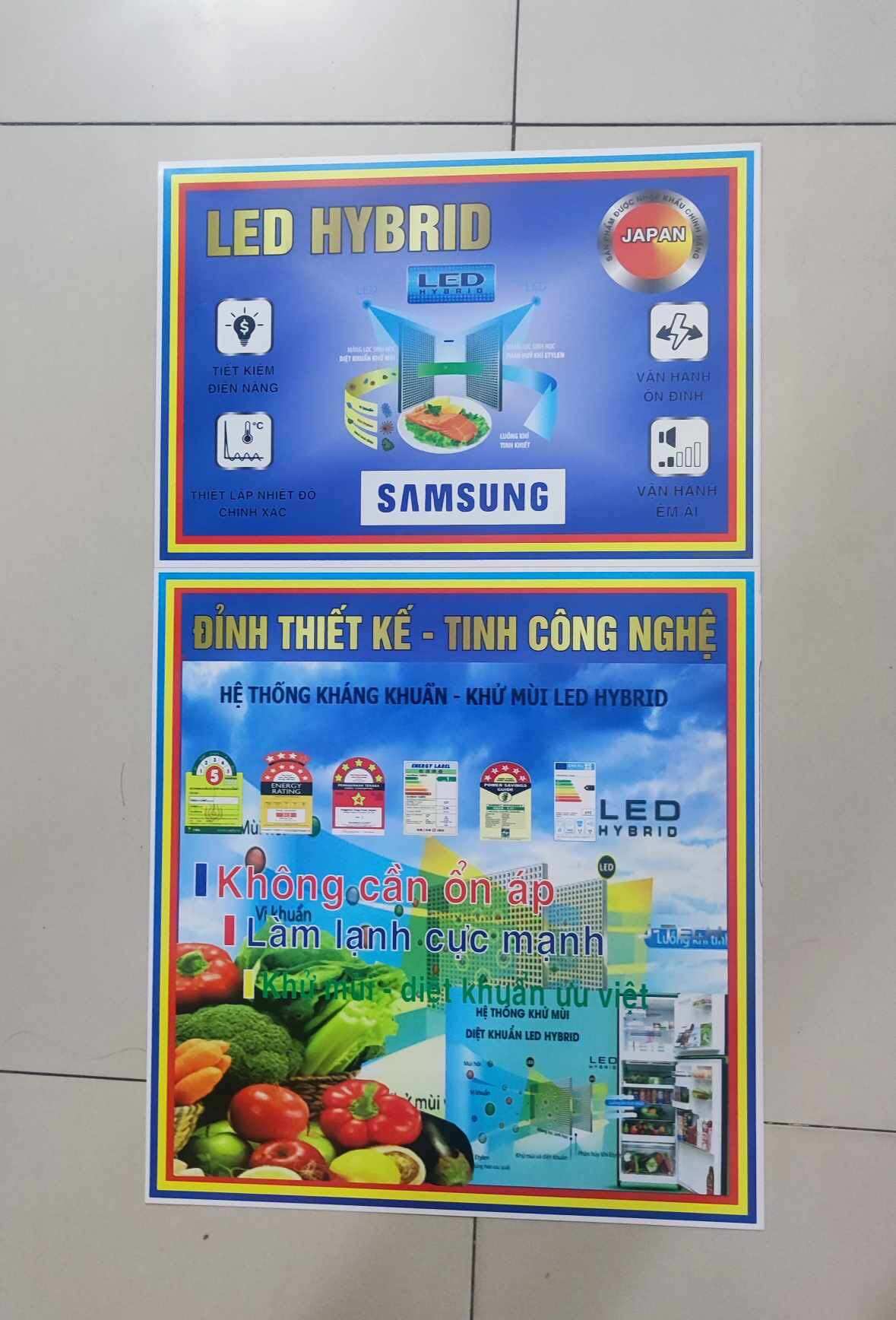 [HCM]Miếng dán tủ lạnh Samsung  - Tem dán tủ lạnh Samsung (mẫu 1)