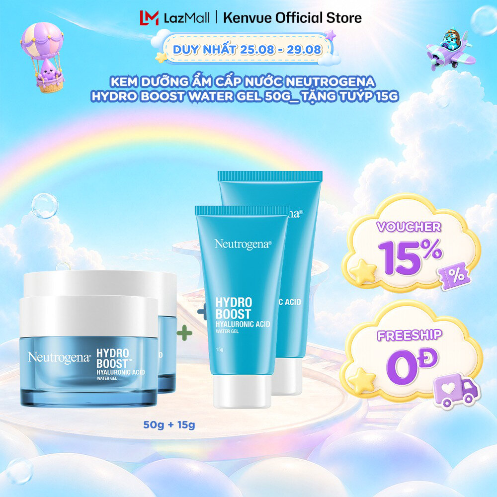 [Tặng water gel 15g) Kem dưỡng ẩm cấp nước Neutrogena Hydro Boost Water Gel 50g (quà không hiện giỏ)