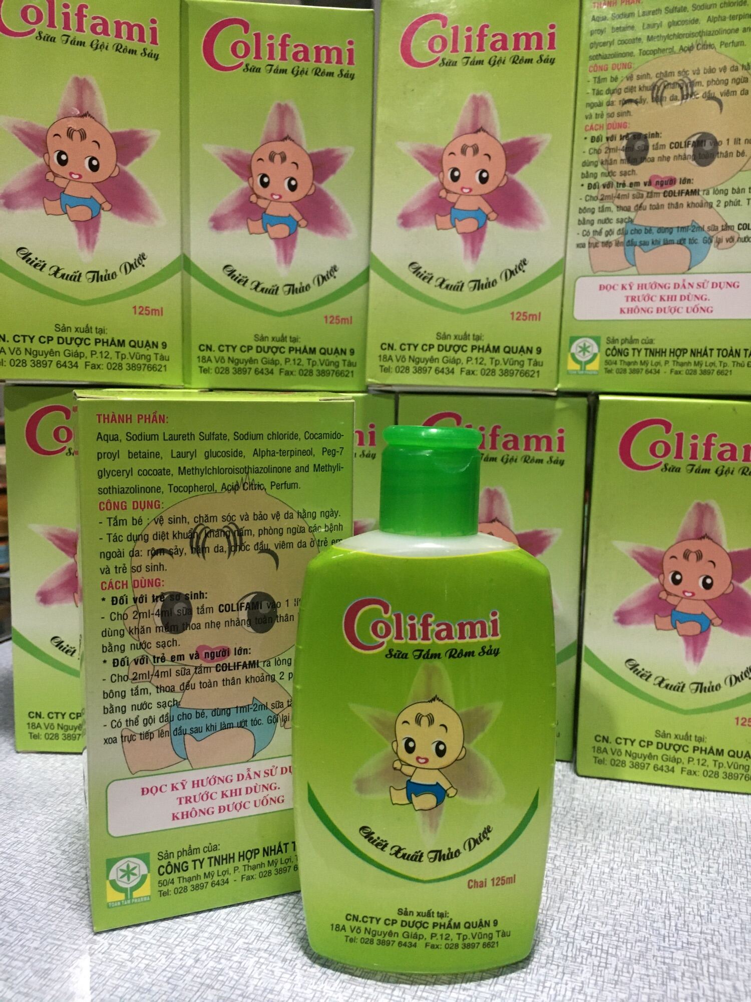 Sữa tắm Rôm sảy trẻ em Chiết xuất từ thảo dược Colifami 125ml