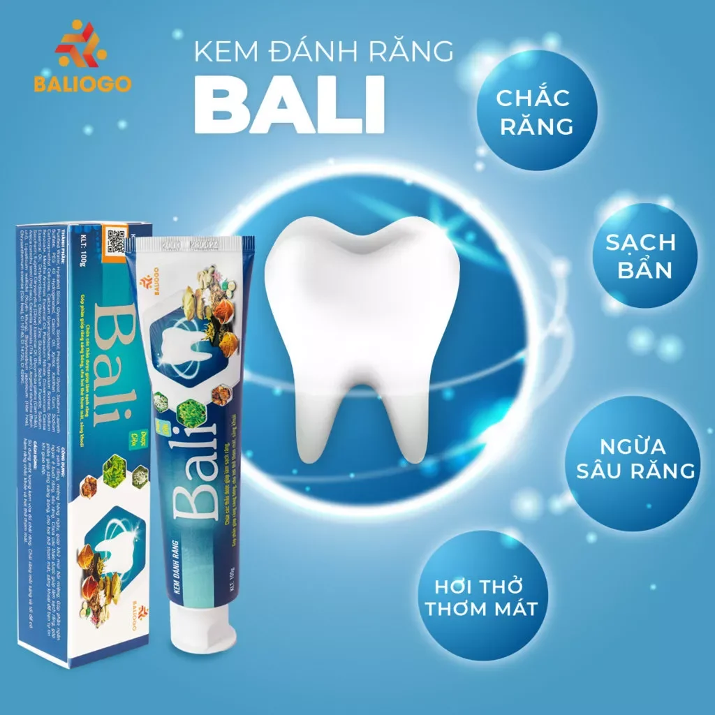 (Lô mới t1/26) Kem Đánh Răng BALI 100g