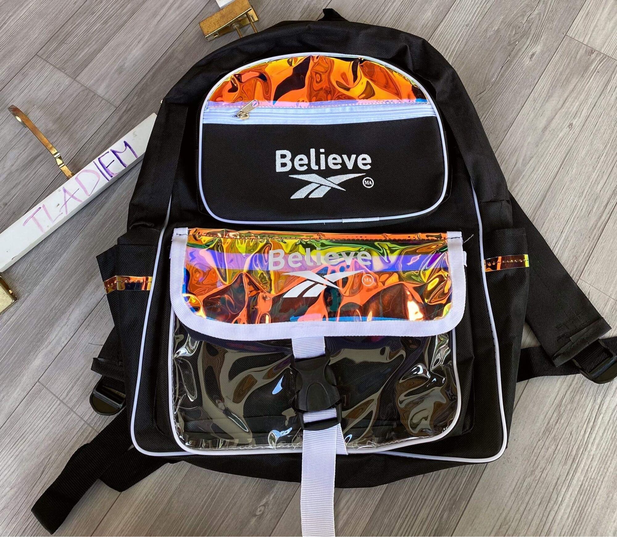 Balo BELIEVE PHẢN QUANG Unisex ( kèm ảnh thật)