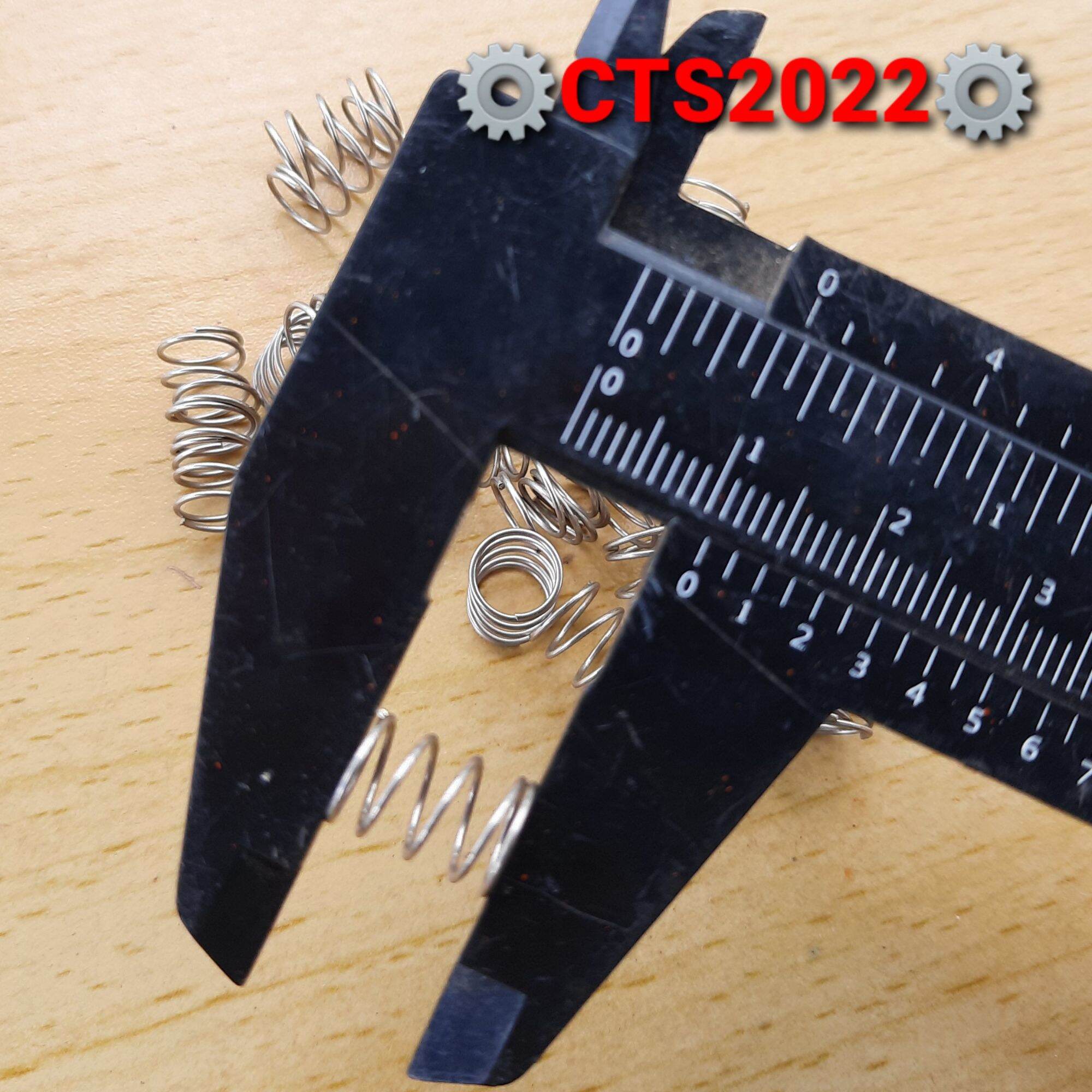 Lò xo nén inox phi 7.5mm sợi 0.4mm