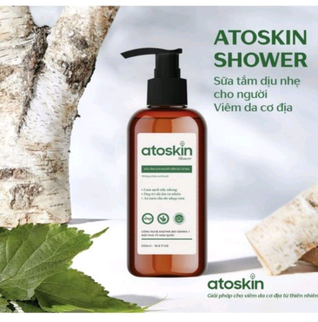 Atoskin sữa tắm cho da nhạy cảm chàm ngứa