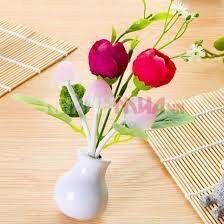đèn ngủ cảm ứng hình bình hoa