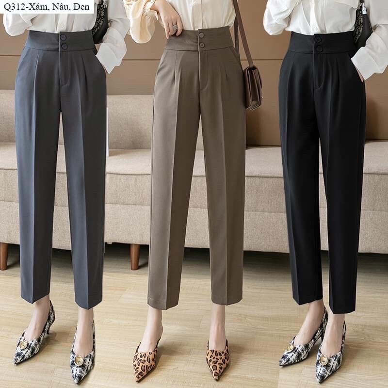 Quần baggy lưng cao, quần công sở lưng cao, quần baggy, quần công sở nữ, quần baggy nữ, quần tây công sơ, quần âu nữ, quan tay baggy cạp cao.