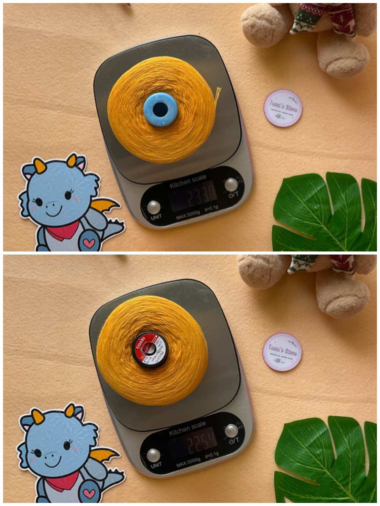 Yarn - sợi 100% cotton - hàng ý | sợi chập | mền bóng nhẹ - móc áo váy áo dài - sợi mùa hè
