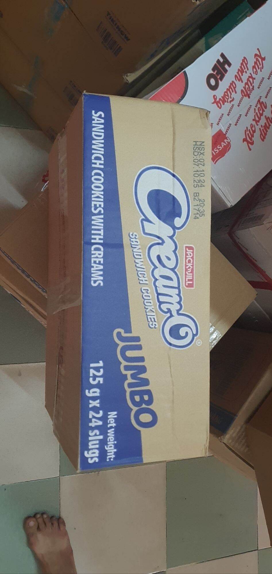 Thùng 24 cây Cream O mùi Vani