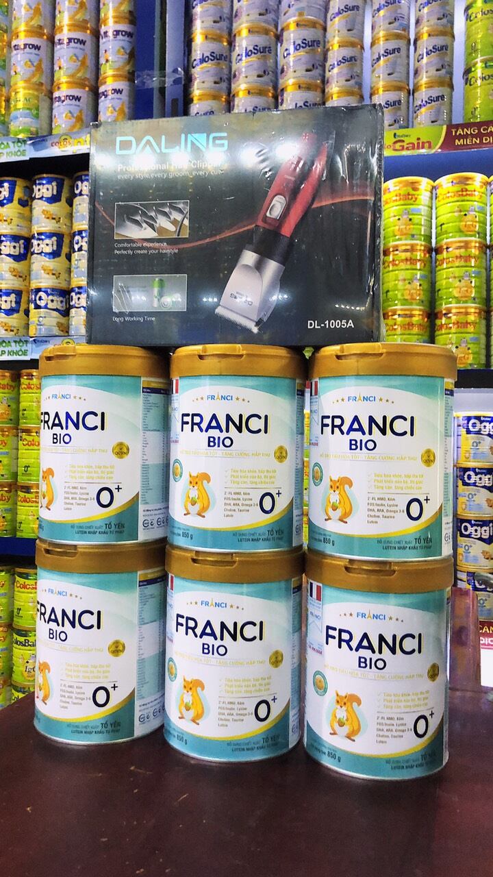 Combo 6 hộp sữa FRANCI BIO 0+ 800g kèm quà tặng