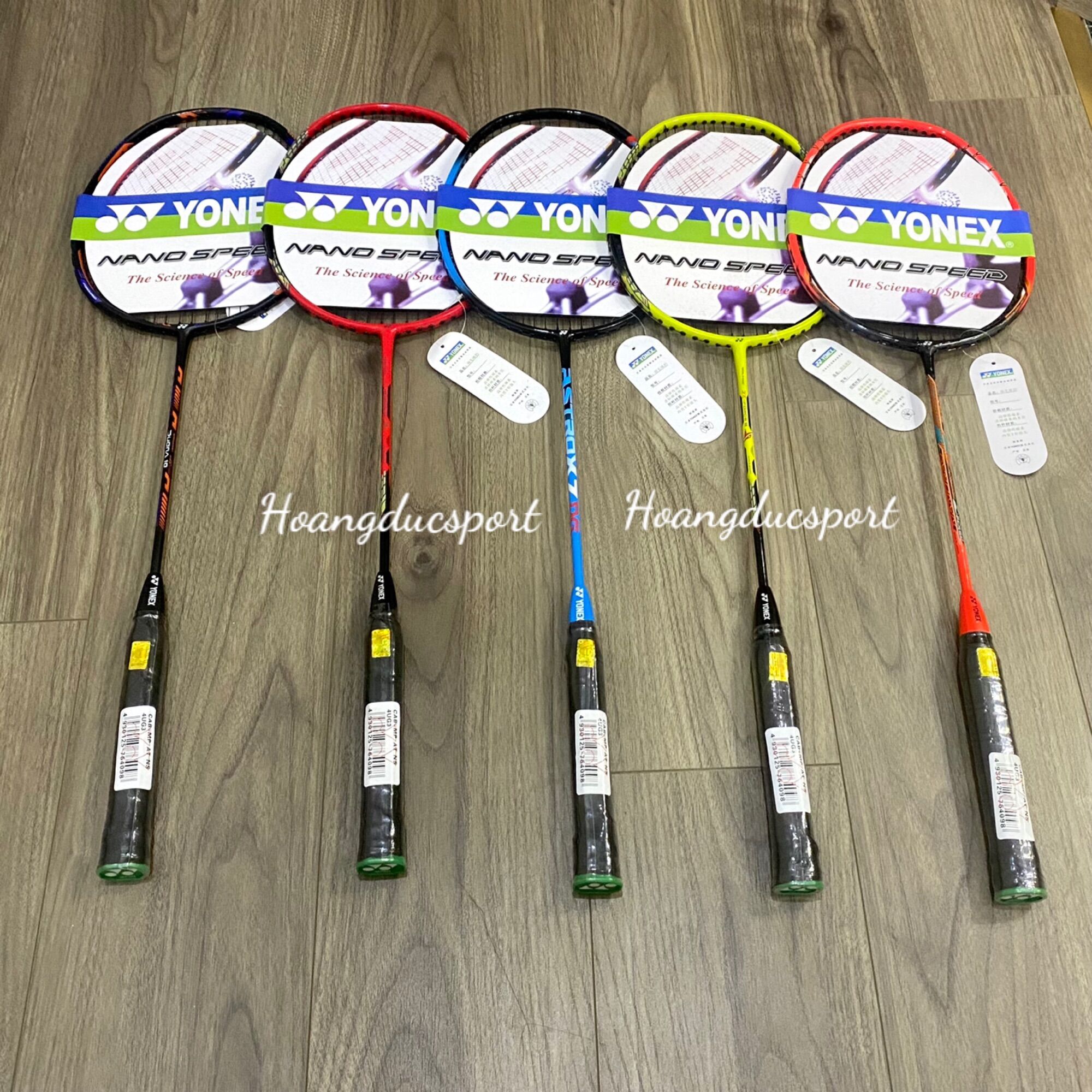 Bộ 2 cây vợt Yonex cước chính hãng giá rẻ (tặng kèm 2 túi đựng vơt)