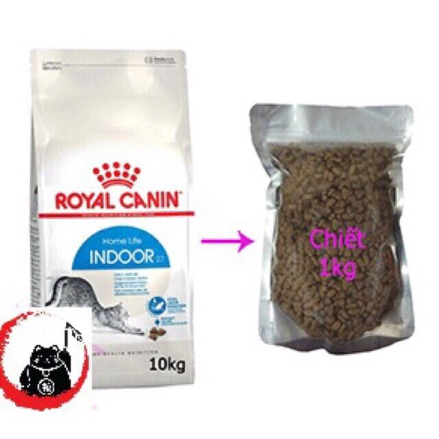 Thức ăn cho meot Royal Canin Indoor túi zip 1kg