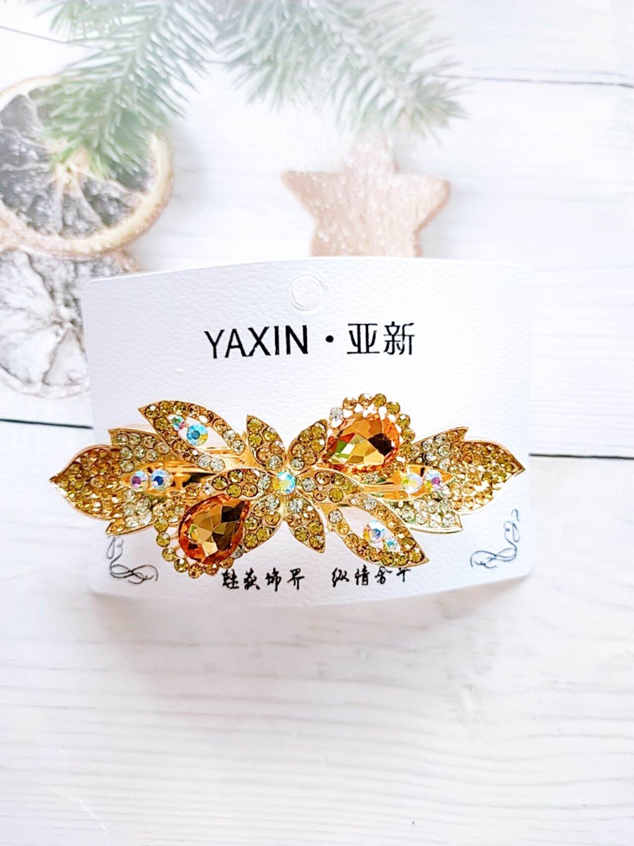 kẹp tóc phía sau đính đá lấp lánh M03(kẹp 8 phân)