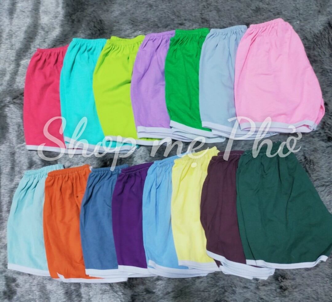 [ẢNH THẬT] Combo 10 quần đùi thun viền cho bé 5-14kg