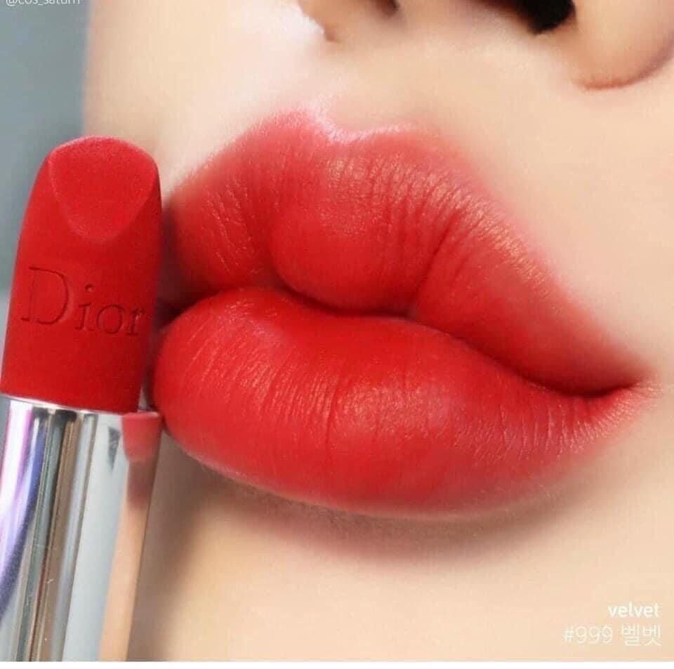 Son Dior Rouge 999 icion velvet Full Size 3.5gram.Màu đỏ