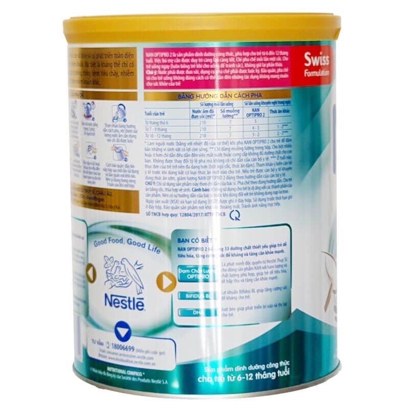 Sữa bột Nan OPTIPRO số 2 400g