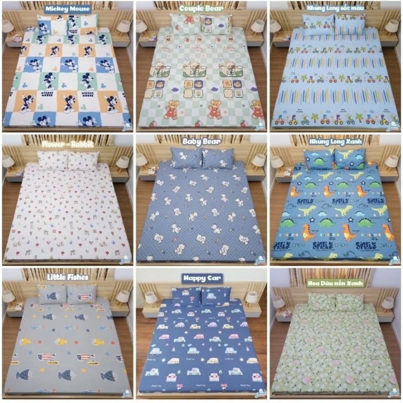 Ga chống thấm cho bé 100% cotton ga chống thấm cotton goodmama
