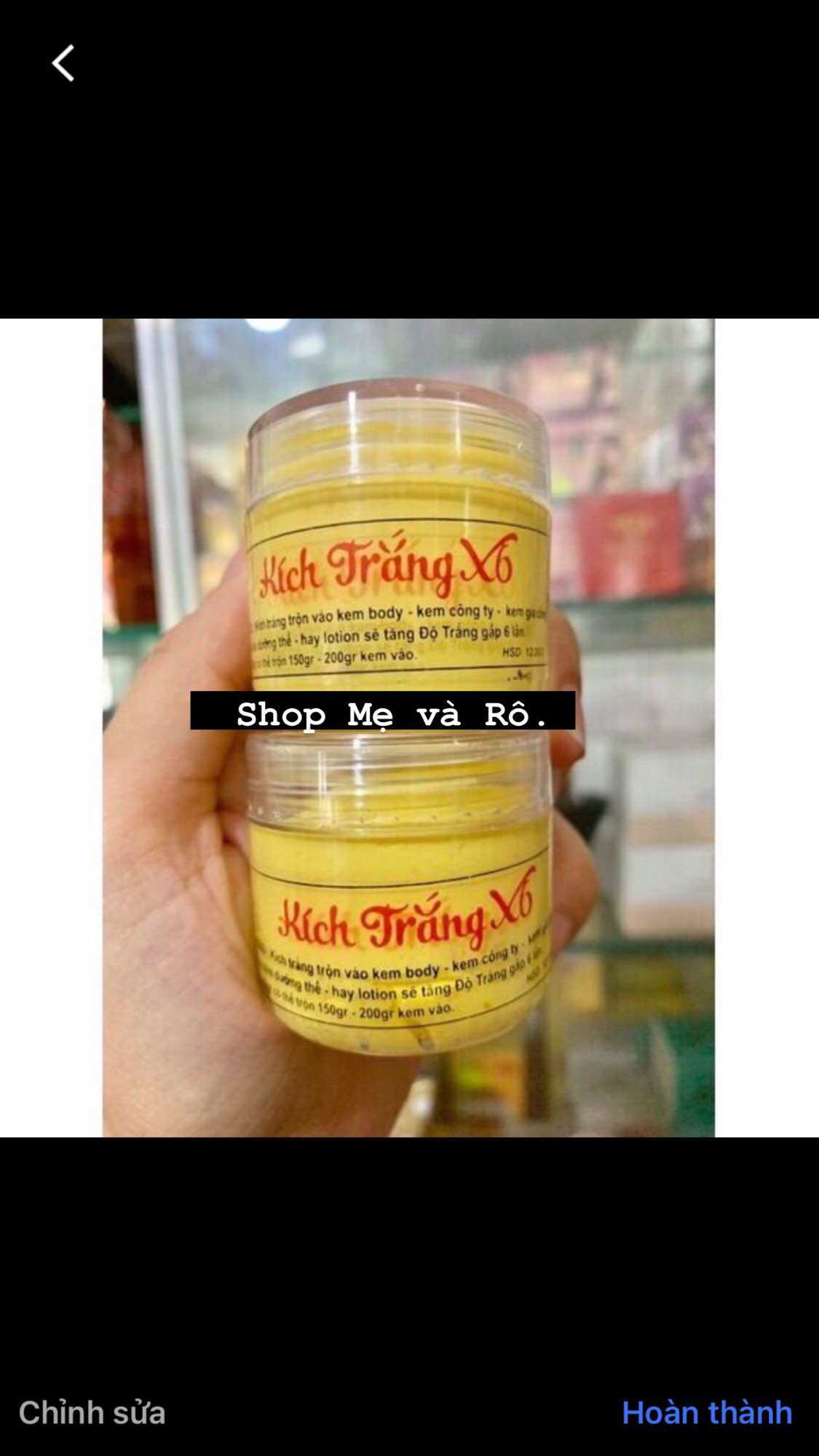 Lẻ 1 hủ Kem kích trắng X6 màu vàng chuẩn hàng công ty